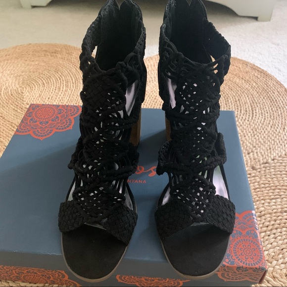 NWT Black Carlos Santana heels size 8 - Picture 3 of 9